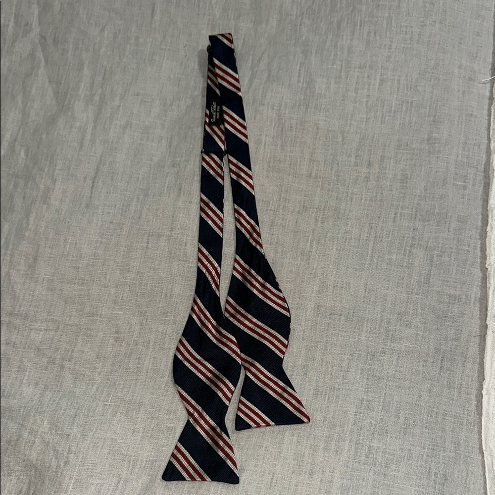 Robert Talbott Blue and Red Silk Bow Tie